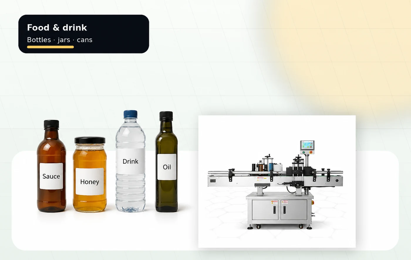Food and drink bottle labelling